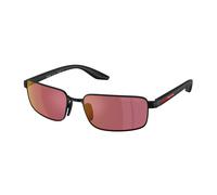 Prada Linea Rossa Hombre Sunglass PS B54S - Color del Marco: Negro Mate, Color de la Lente: Red Polarized