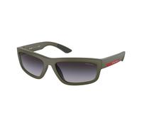 Prada Linea Rossa Hombre PS 05ZS 15X09U Gafas de sol Inyectado Verde Gris Cuadrada Normal Sombreado