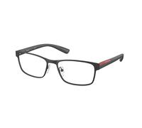 Prada Linea Rossa Hombre PS 50GV LIFESTYLE DG01O1 Monturas ópticas Metal Negro Cuadrada Normal