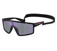 Prada Linea Rossa Hombre PS A03S 1BO10J Gafas de sol Inyectado Negro Azul Cuadrada Normal