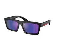 Prada Linea Rossa Hombre PS A07S 1BO05U Gafas de sol Inyectado Negro Azul Cuadrada Normal