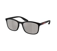Prada Linea Rossa Hombre PS A08S 1BO2B0 Gafas de sol Inyectado Negro Gris Pillow Reflejado