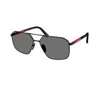 Prada Linea Rossa Hombre PS A50S 1BO02G Gafas de sol Metal Negro Gris Geométrico Polarizado