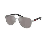 Prada Linea Rossa Hombre PS A52S 18X80I Gafas de sol Metal Gris Marrón Piloto Normal Espejo