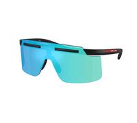 Prada Linea Rossa Hombre PS B06S 1BO08R Gafas de sol Inyectado Negro Verde Cuadrada Espejo