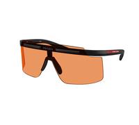 Prada Linea Rossa Hombre PS B06S 1BO90U Gafas de sol Inyectado Negro Naranja Cuadrada Normal