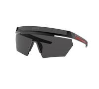 Prada Linea Rossa Hombre Sunglass PS 01YS - Color del Marco: Negro Mate, Color de la Lente: Gris Oscuro