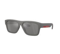Prada Linea Rossa Hombre Sunglass PS 04ZS - Color del Marco: Metal Gris, Color de la Lente: Gris Espejado Plata