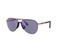 Prada Linea Rossa Hombre Sunglass PS 53ZS - Color del Marco: Gunmetal, Color de la Lente: Violeta espejo azul oscuro