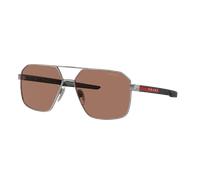 Prada Linea Rossa Hombre Sunglass PS 55WS - Color del Marco: Gunmetal, Color de la Lente: Marrón