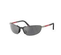 Prada Linea Rossa Hombre Sunglass PS 55ZS - Color del Marco: Gunmetal, Color de la Lente: Gris Espejado Negro