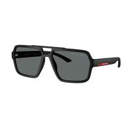 Prada Linea Rossa Hombre Sunglass PS A06S - Color del Marco: Goma negro, Color de la Lente: Polar Gris Oscuro