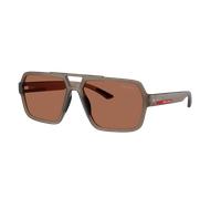 Prada Linea Rossa Hombre Sunglass PS A06S - Color del Marco: Marrón Transparente, Color de la Lente: Marrón tuning