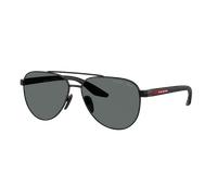 Prada Linea Rossa Hombre Sunglass PS A52S - Color del Marco: Negro, Color de la Lente: Polarizadas gris oscuro