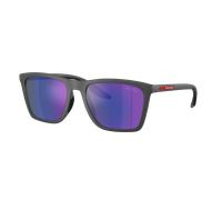 Prada Linea Rossa Hombre Sunglass PS B08S - Color del Marco: Goma Gris, Color de la Lente: Violeta espejo azul oscuro