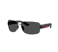 Prada Linea Rossa Hombre Sunglass PS B52S - Color del Marco: Negro, Color de la Lente: Gris Oscuro