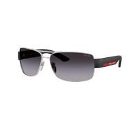 Prada Linea Rossa Hombre Sunglass PS B52S - Color del Marco: Plateado, Color de la Lente: Gris Degradado