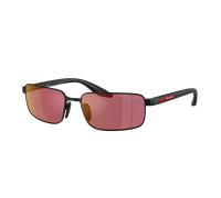Prada Linea Rossa Hombre Sunglass PS B54S - Color del Marco: Negro Mate, Color de la Lente: Red Polarized
