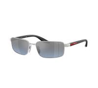 Prada Linea Rossa Hombre Prada Linea Rossa PS B54S 1BC11A Gafas de sol Metal Plata Plata Cuadrada Normal reflejado