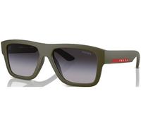 Prada Linea Rossa Hombre PS 04ZS 15X09U Gafas de sol Inyectado Verde Gris Cuadrada Normal Sombreado