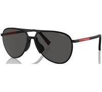 Prada Linea Rossa Hombre PS 53ZS 1BO06F Gafas de sol Metal Negro Gris Piloto Normal