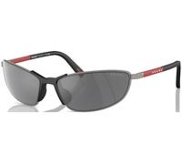 Prada Linea Rossa Hombre PS 55ZS 5AV07G Gafas de sol Metal Gris Gris Geométrico Reflejado