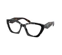 Prada Mujer PR 09YV 15S1O1 Monturas ópticas Acetato Negro Transparente Geométrico Normal