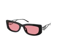 Prada Mujer PR 14YS 1AB30L Gafas de sol Acetato Negro Rosa Cuadrada Normal