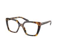 Prada Mujer PR 16ZV VAU1O1 Monturas ópticas Acetato Tortuga Transparente Cuadrada Normal