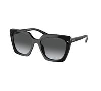 Prada Mujer PR 23ZS 1AB5W1 Gafas de sol Acetato Negro Gris Cuadrada Polarizado Sombreado