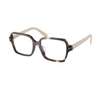 Prada Mujer PR A02V 07R1O1 Monturas ópticas Acetato Marrón Transparente Pillow Normal