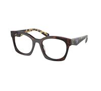 Prada Mujer PR A05V 17N1O1 Monturas ópticas Acetato Tortuga Transparente Geométrico Normal