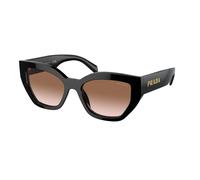 Prada Mujer PR A09S 1AB0A6 Gafas de sol Acetato Negro Marrón Mariposa Normal Sombreado