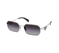 Prada Mujer PR A51S 1BC90A Gafas de sol Acero Plata Gris Geométrico Normal Sombreado