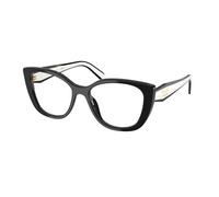 Prada Mujer PR B04V 16K1O1 Monturas ópticas Acetato Negro Transparente Cat Eye Normal