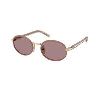 Prada Mujer PR B56S 24E20I Gafas de sol Acero Marrón Marrón Redonda Normal