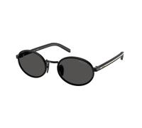 Prada Mujer PR B56S AAV08Z Gafas de sol Acero Negro Gris Redonda Normal