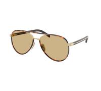 Prada Mujer PR B57S 21E10R Gafas de sol Acero Oro Amarillo Piloto Normal