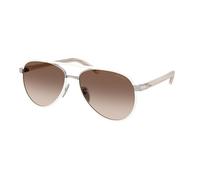 Prada Mujer PR B57S 23E10S Gafas de sol Acero Plata Marrón Piloto Normal Sombreado