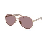 Prada Mujer PR B57S 24E20I Gafas de sol Acero Oro Marrón Piloto Normal