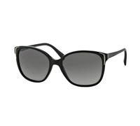 Prada Mujer Prada PR 01OS CONCEPTUAL 1AB3M1 Gafas de sol Acetato Negro Gris Cuadrada Normal Matizado