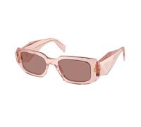 Prada Mujer Prada PR 17WS 19Q10D Gafas de sol Acetato Rosa Marrón Cuadrada Normal