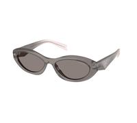 Prada Mujer Sunglass PR 26ZS - Color del Marco: Gris, Color de la Lente: Gris Oscuro