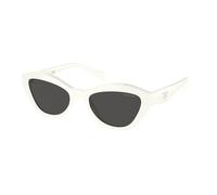 Prada Mujer Sunglass PR A02S - Color del Marco: Blanco, Color de la Lente: Gris Oscuro