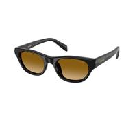 Prada Mujer Prada PR C08S 16K10X Gafas de sol Acetato Negro Amarillo Cat Eye Normal Matizado