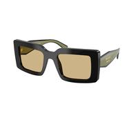 Prada Mujer Prada PR D01S 03K10R Gafas de sol Acetato Negro Amarillo Cuadrada Normal