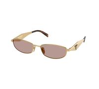 Prada Mujer Prada PR D51S 5AK20I Gafas de sol Metal Oro Marrón Redonda Normal