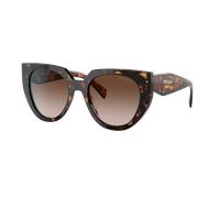 Prada Mujer Sunglass PR 14WS - Color del Marco: Carey, Color de la Lente: Marrón Degradado