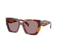 Prada Mujer Sunglass PR 15WS - Color del Marco: Carey amapola, Color de la Lente: Marrón y morado claro