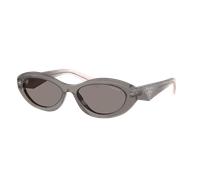 Prada Mujer Sunglass PR 26ZS - Color del Marco: Gris, Color de la Lente: Gris Oscuro